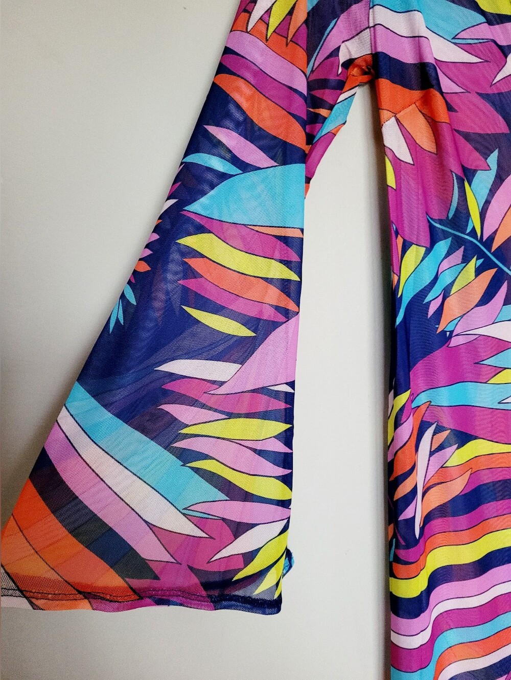 Trina Turk Maxi Sheer V-Neck Beach Dress in Multicolor NEW W TAG $178 Small - Picture 6 of 16